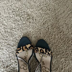 Sam Edelman Leopard Print and Black Women's Shoes